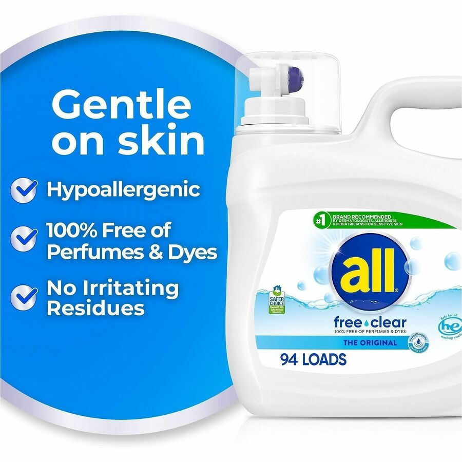 Image of all 47463CT Free Clear Liquid Laundry Detergent