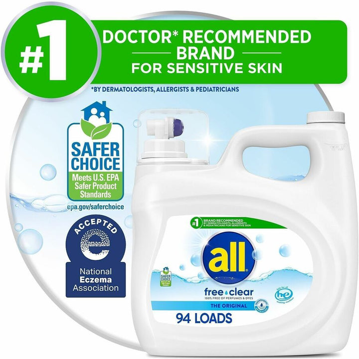 Image of all 47463CT Free Clear Liquid Laundry Detergent