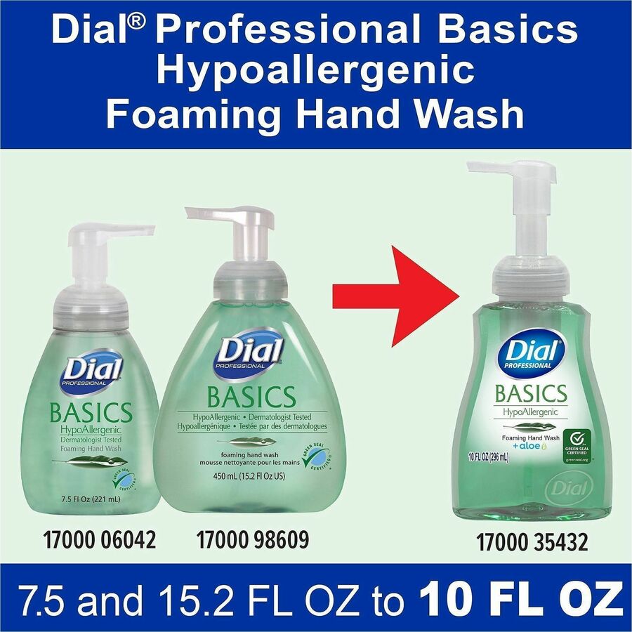 Image of Dial Professional 35432CT Basics HypoAllergenic Foam Hand Soap