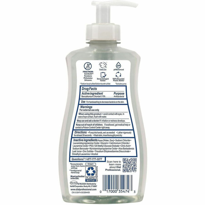 Image of Dial Professional 35476 Scent-Free Sensitive Antibac. Hand Soap