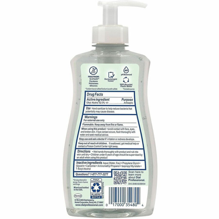 Image of Dial Professional 35482 Gel Antibacterial hand Sanitizer