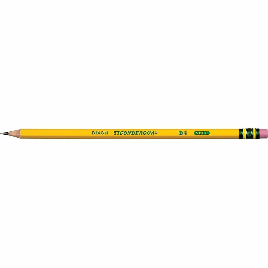 Image of Ticonderoga X13972 Wood Pencil, HB/#2, Broad Point, Yellow Barrel, 72 / Pack