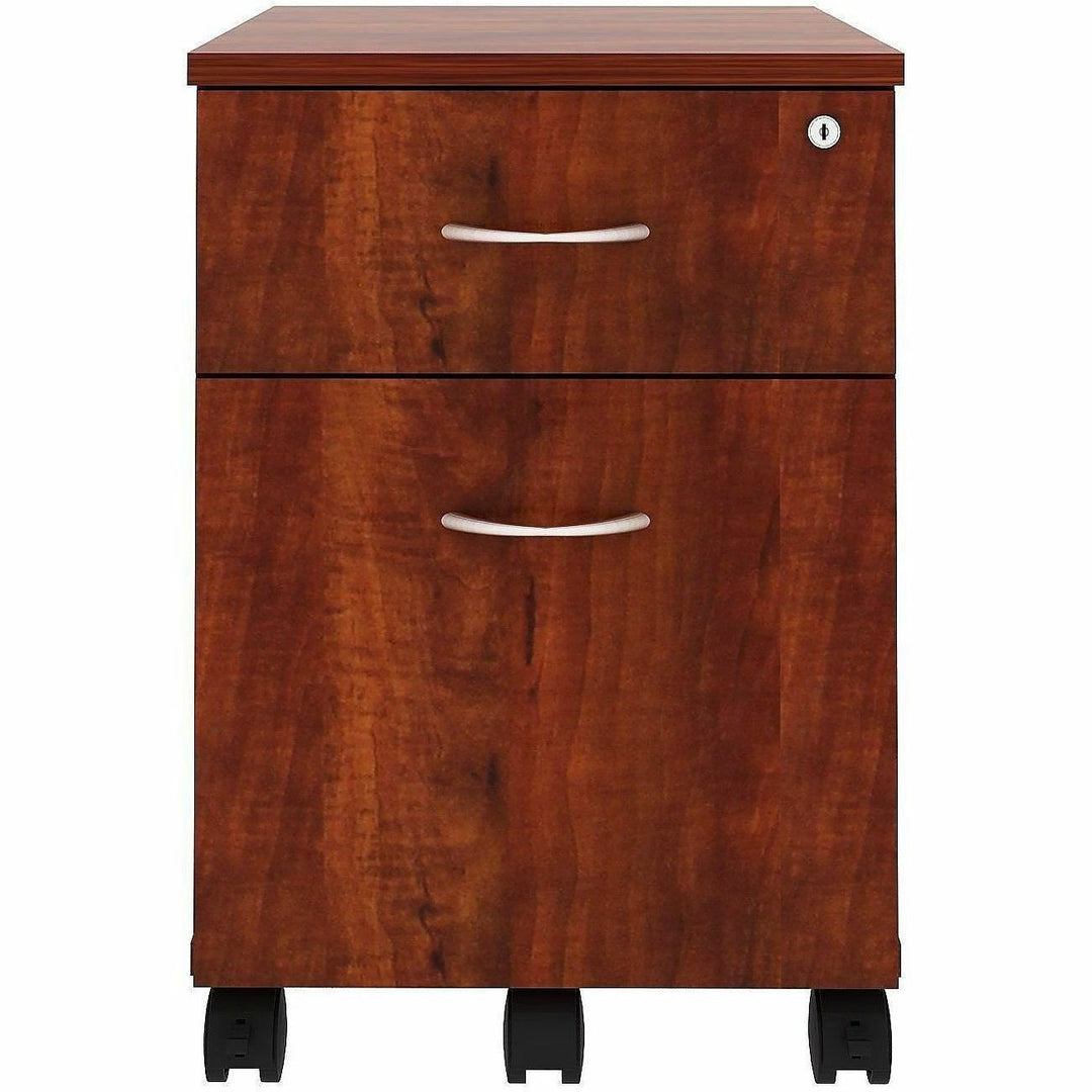 Image of Lorell 16239 File Cabinet, for File, Box, Mobility, Cherry, 1 Each