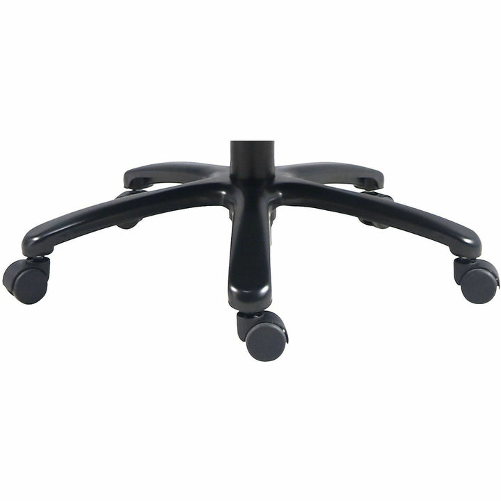 Image of Lorell 40221 Big & Tall Flip Arm Chair, Black, Vinyl, Armrest, 1 Each