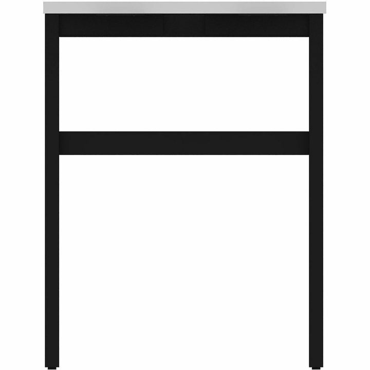 Image of Lorell 16282 Adjustable Table Leg Bases & Returns, Assembly Required, Black, 1 Each