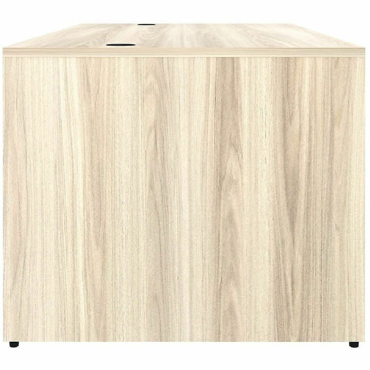 Image of Lorell 66301 Essentials Retangular Desk Shell, 29.50" H x 70.90" W x 35.40" Depth, Assembly Required, Modern Elm, 1 Each