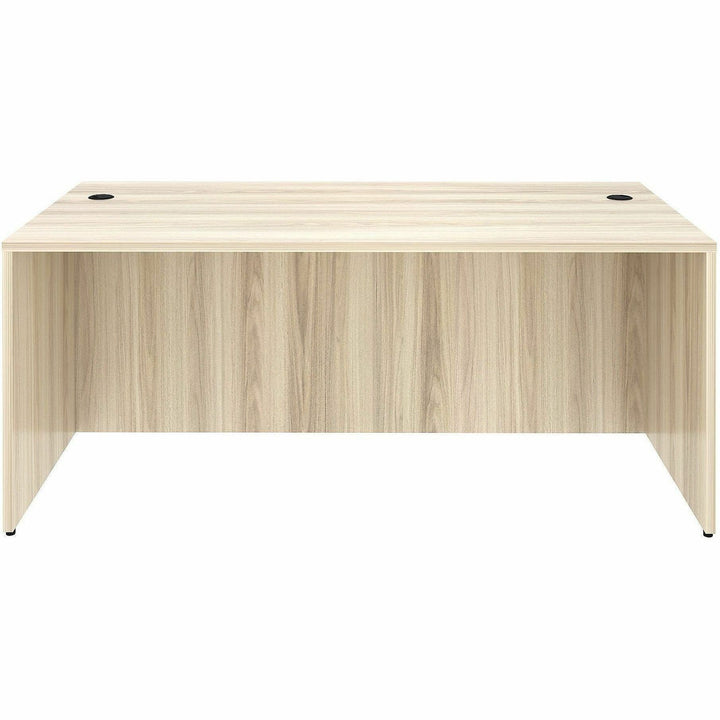 Image of Lorell 66301 Essentials Retangular Desk Shell, 29.50" H x 70.90" W x 35.40" Depth, Assembly Required, Modern Elm, 1 Each