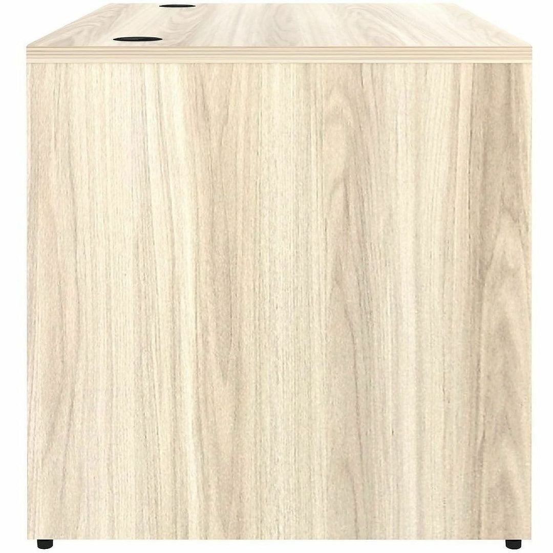 Image of Lorell 66305 Essentials Retangular Desk Shell, Assembly Required, Modern Elm, 1 Each