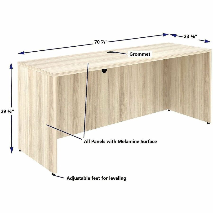 Image of Lorell 66311 Essentials Credenza Shell