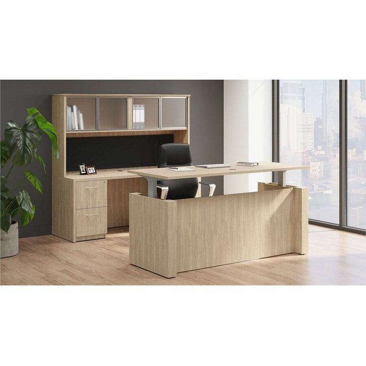 Image of Lorell 66316 Essentials 4-Door Stack-On Hutch
