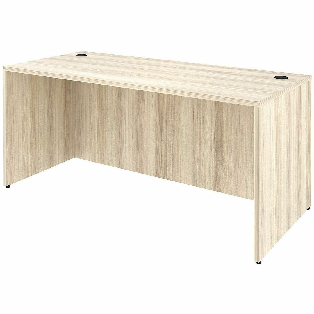 Image of Lorell 66303 Essentials Retangular Desk Shell, Assembly Required, Modern Elm, 1 Each