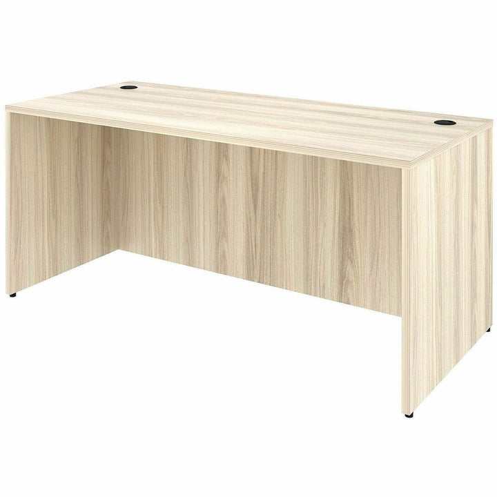 Image of Lorell 66303 Essentials Retangular Desk Shell, Assembly Required, Modern Elm, 1 Each
