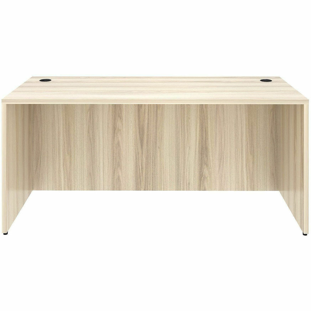 Image of Lorell 66303 Essentials Retangular Desk Shell, Assembly Required, Modern Elm, 1 Each