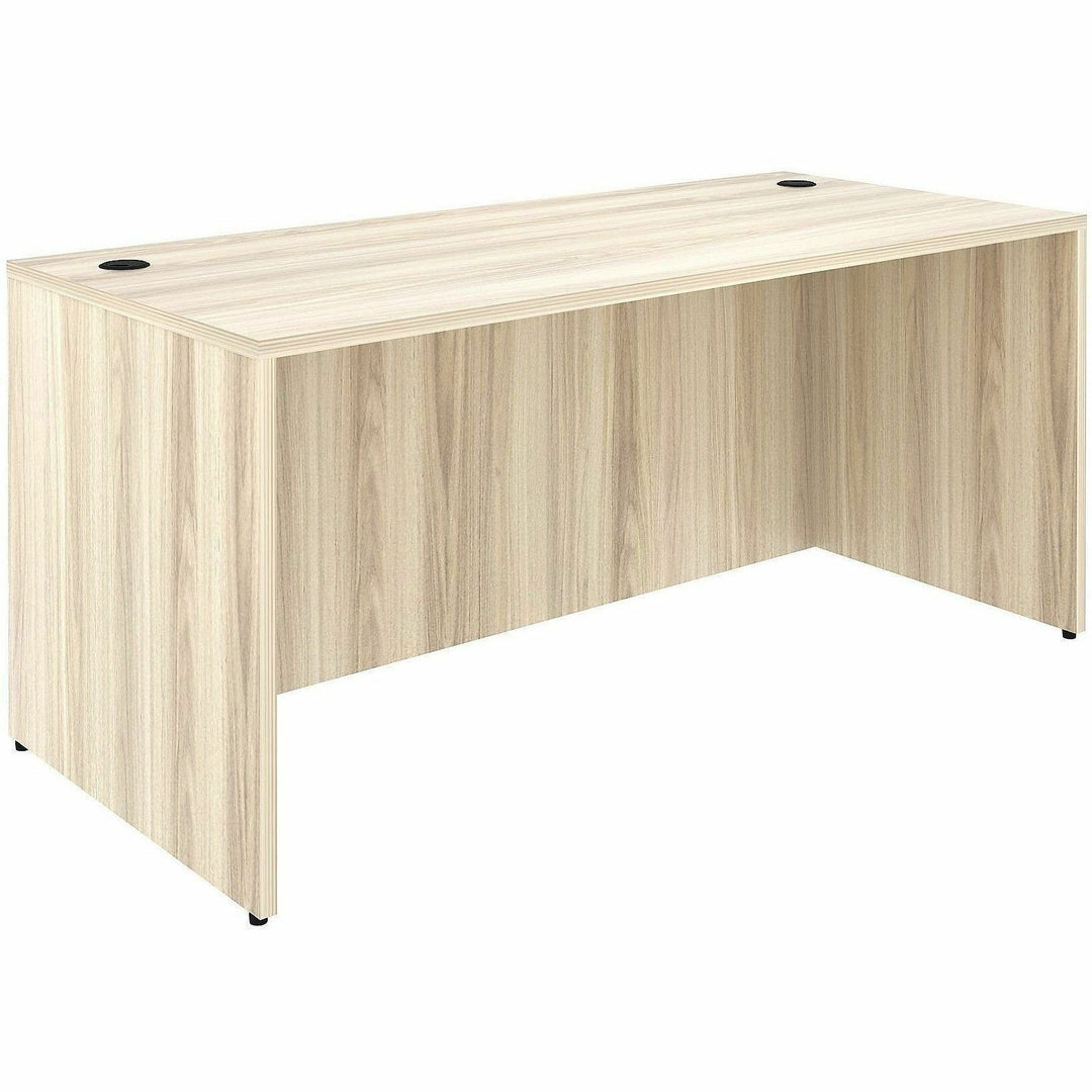 Image of Lorell 66303 Essentials Retangular Desk Shell, Assembly Required, Modern Elm, 1 Each