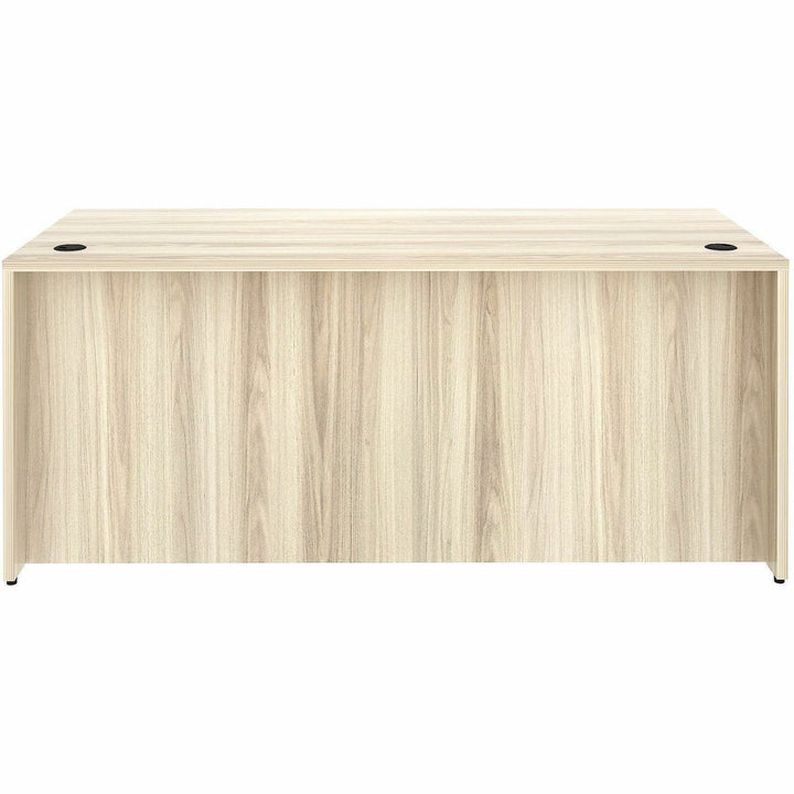 Image of Lorell 66302 Essentials Retangular Desk Shell, 29.50" H x 70.90" W x 29.50" Depth, Assembly Required, Modern Elm, 1 Each