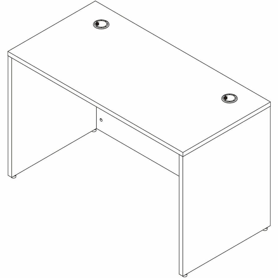 Image of Lorell 66306 Essentials Retangular Desk Shell