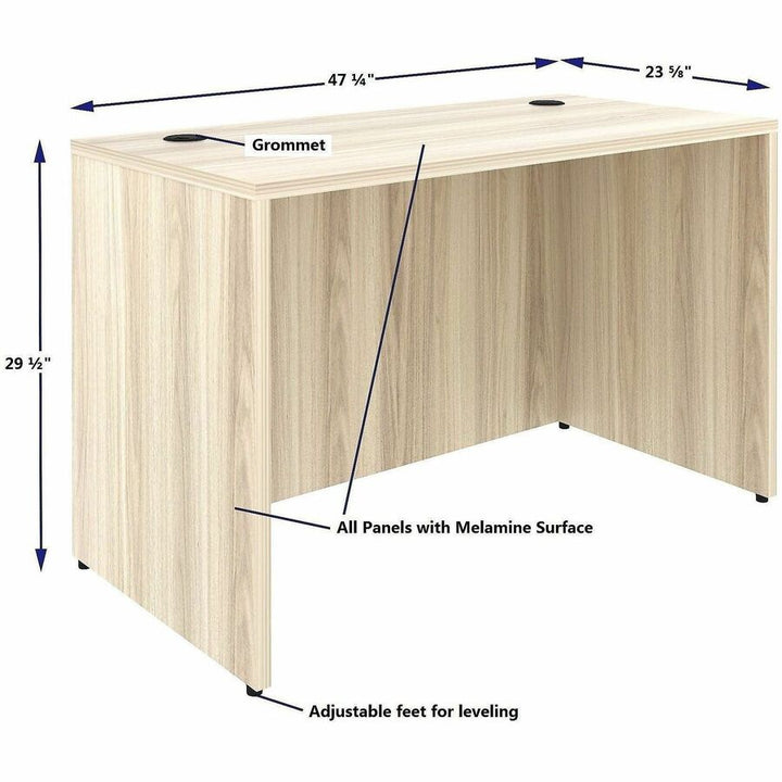 Image of Lorell 66306 Essentials Retangular Desk Shell