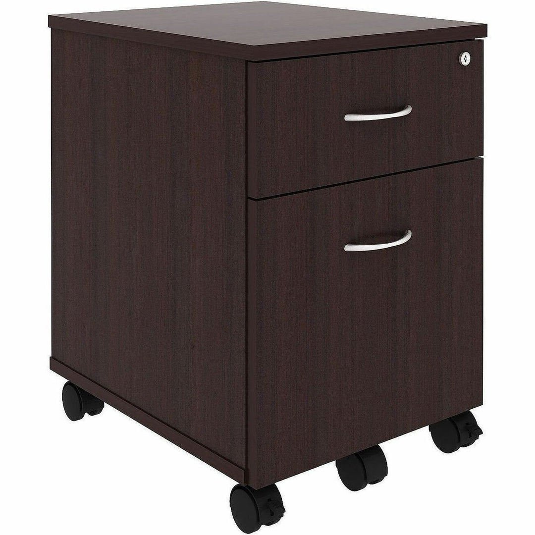 Image of Lorell 18247 File Cabinet, for File, Box, Mobility, Espresso, 1 Each
