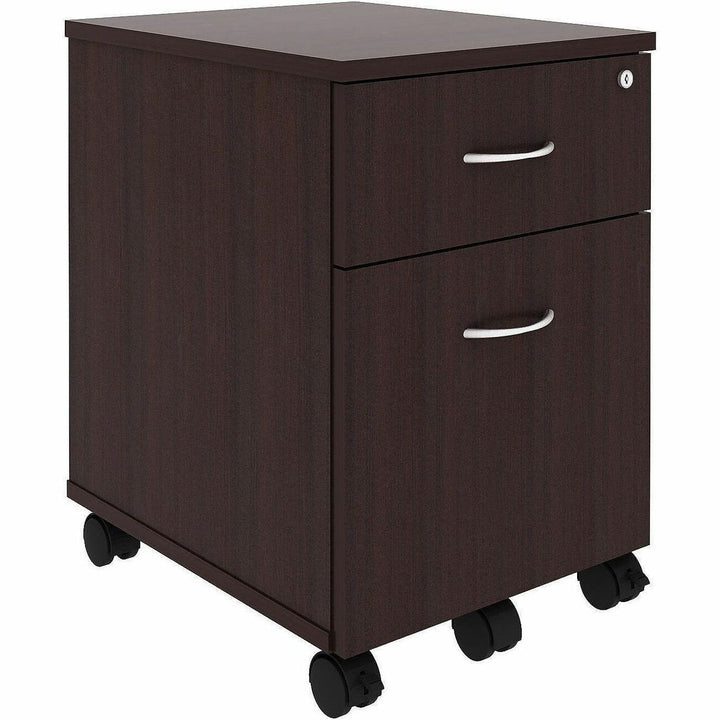 Image of Lorell 18247 File Cabinet, for File, Box, Mobility, Espresso, 1 Each