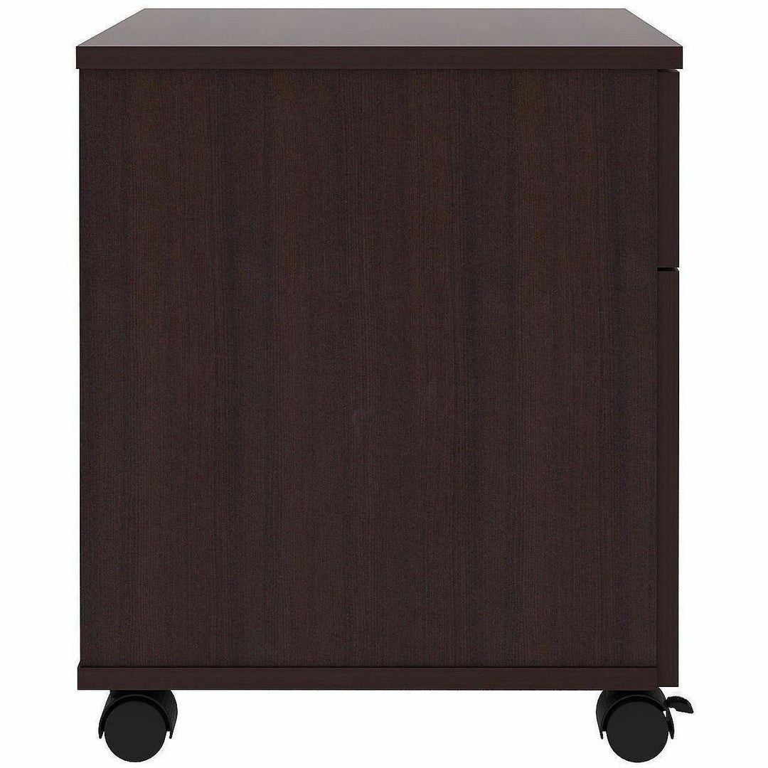 Image of Lorell 18247 File Cabinet, for File, Box, Mobility, Espresso, 1 Each