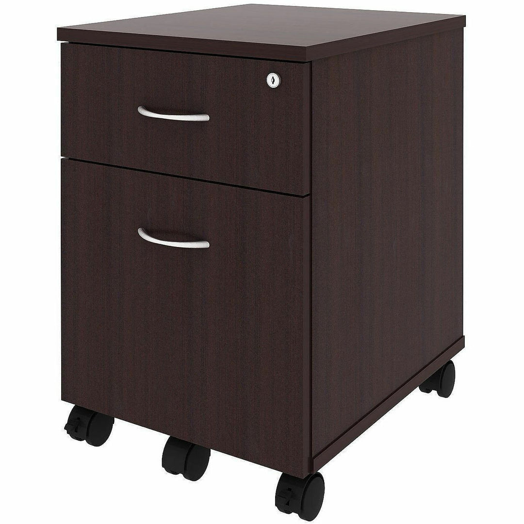 Image of Lorell 18247 File Cabinet, for File, Box, Mobility, Espresso, 1 Each