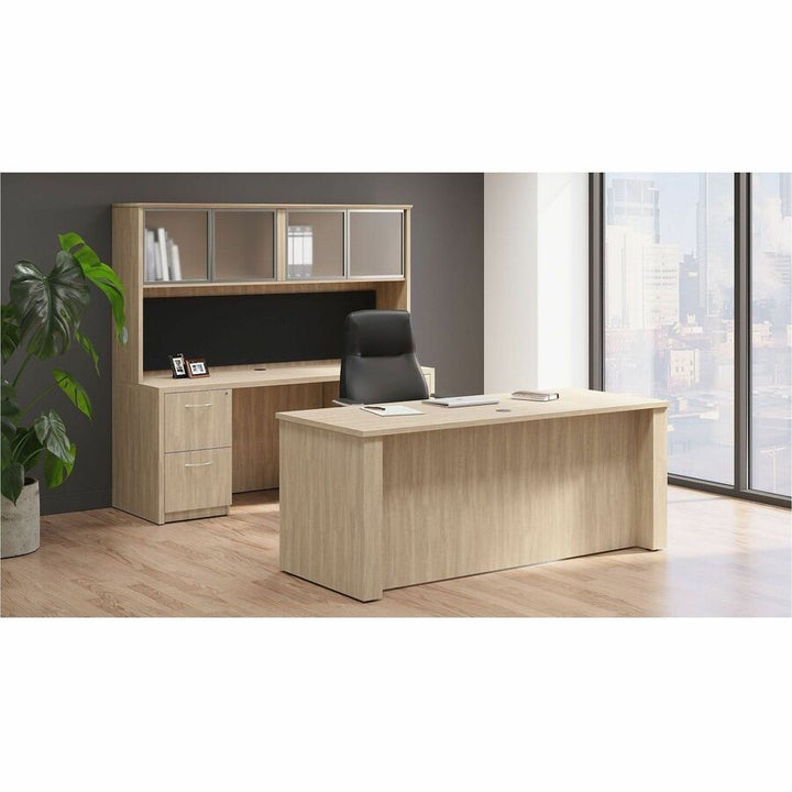 Image of Lorell 66317 Essentials 4-Door Stack-On Hutch