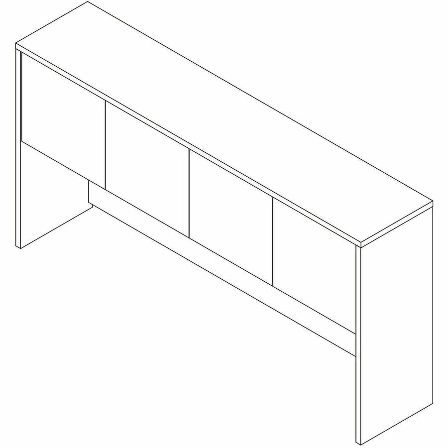 Image of Lorell 66317 Essentials 4-Door Stack-On Hutch