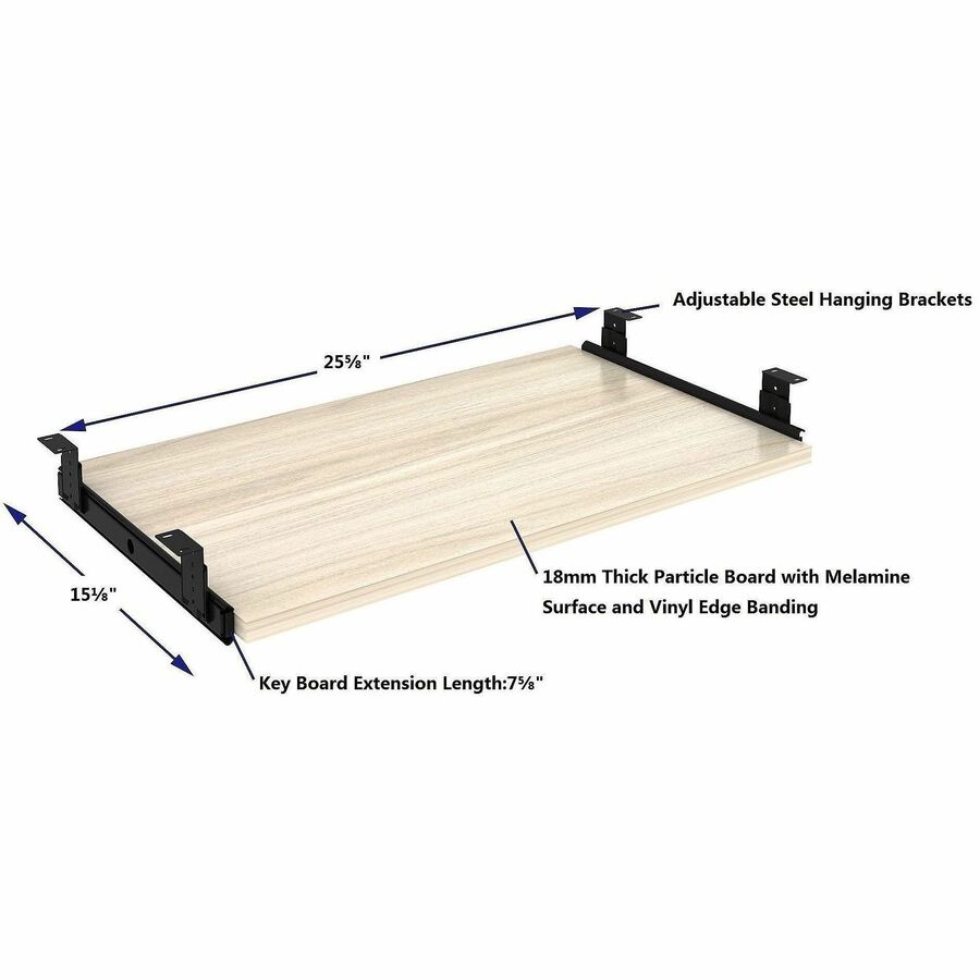 Image of Lorell 66309 Essentials Universal Keyboard Tray