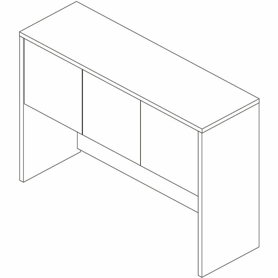 Image of Lorell 66319 Essentials 3-Door Stack-On Hutch