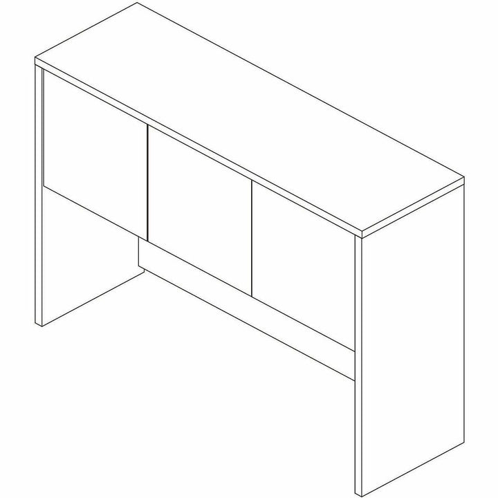 Image of Lorell 66319 Essentials 3-Door Stack-On Hutch