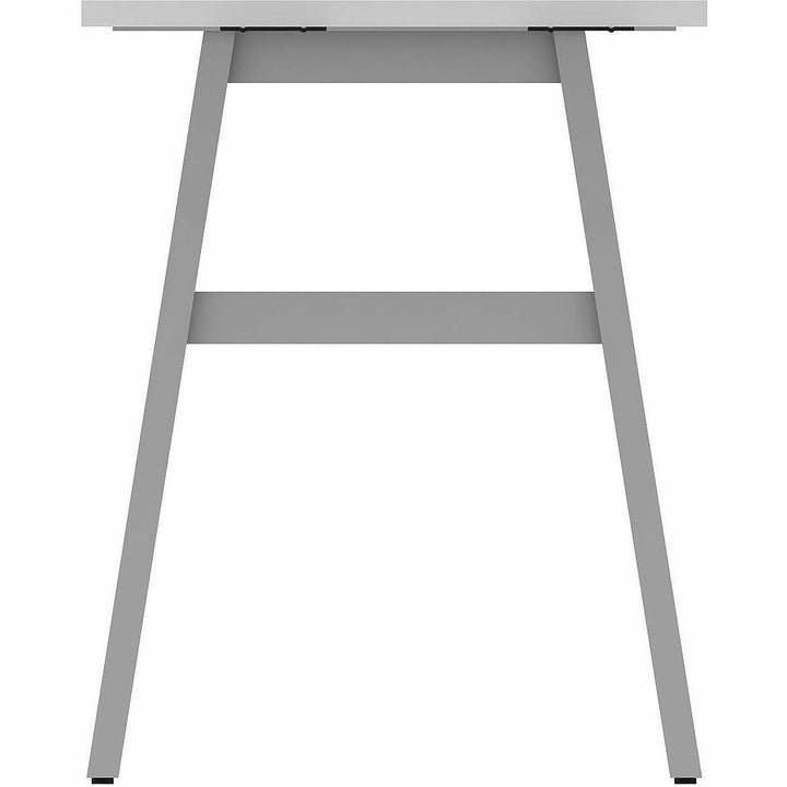 Image of Lorell 16291 Adjustable Table Leg Bases & Returns, Assembly Required, Silver, 1 Each