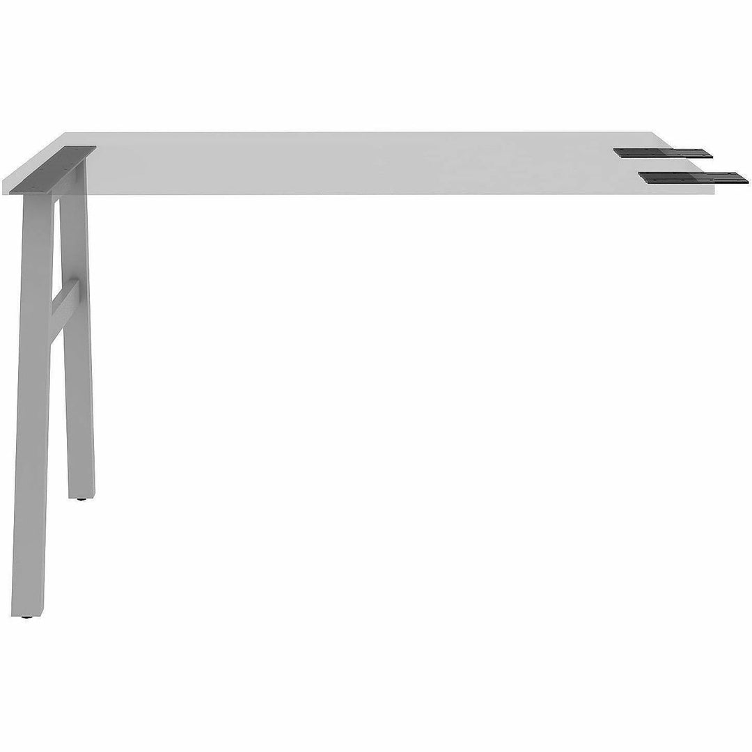 Image of Lorell 16291 Adjustable Table Leg Bases & Returns, Assembly Required, Silver, 1 Each