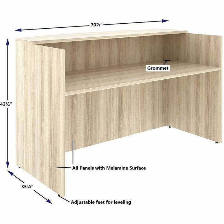 Image of Lorell 66325 Essentials Front Reception Desk