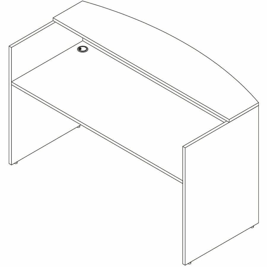 Image of Lorell 66325 Essentials Front Reception Desk