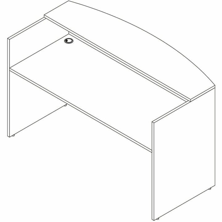 Image of Lorell 66325 Essentials Front Reception Desk