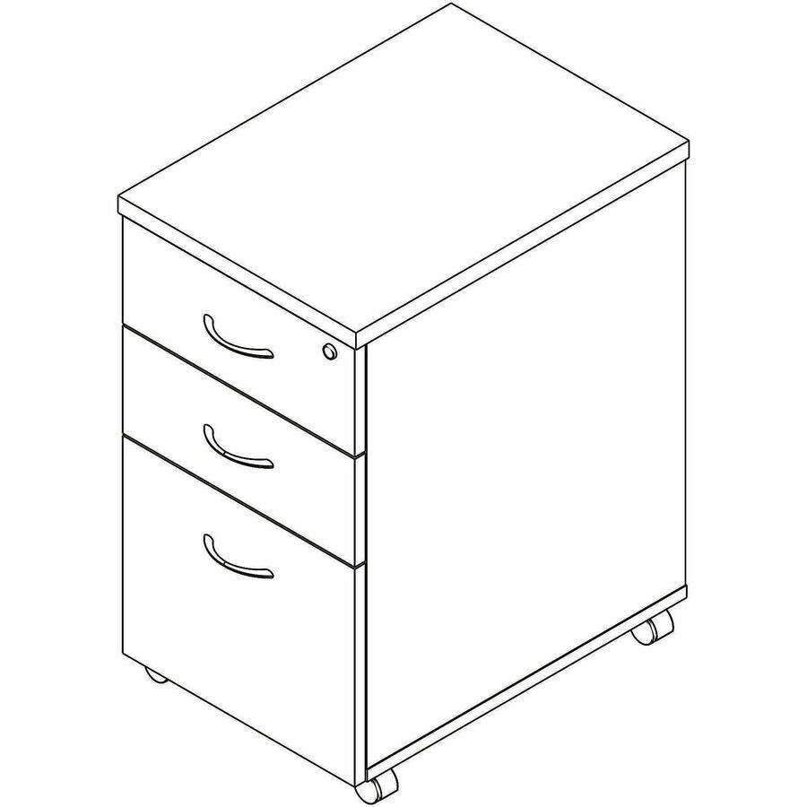 Image of Lorell 66328 Essentials 3-Drawer Mobile Pedestal
