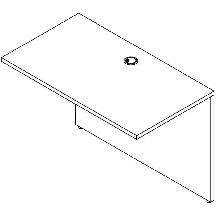 Image of Lorell 18246 Bridge, 42" W x 24" D x 29.50" Height, Espresso, 1 Each