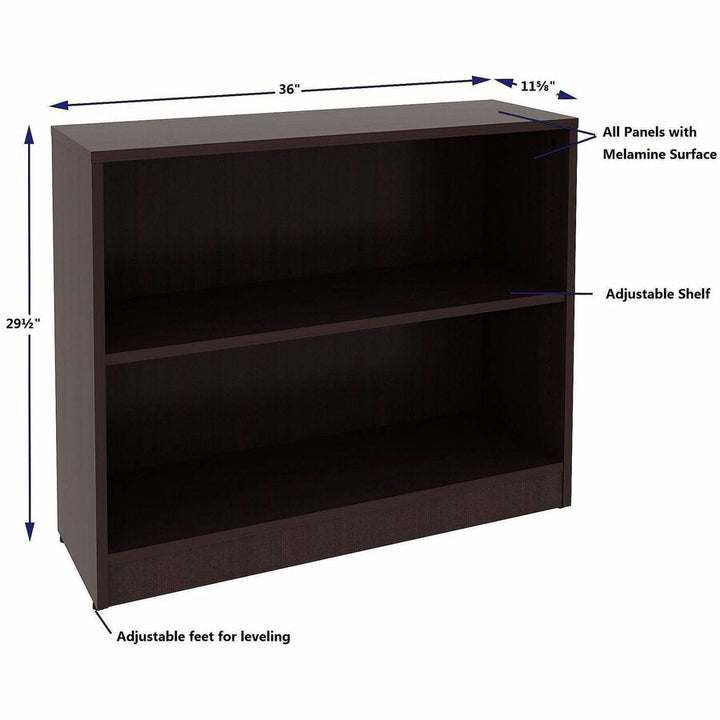 Image of Lorell 18249 Essentials Espresso Laminate Bookcase