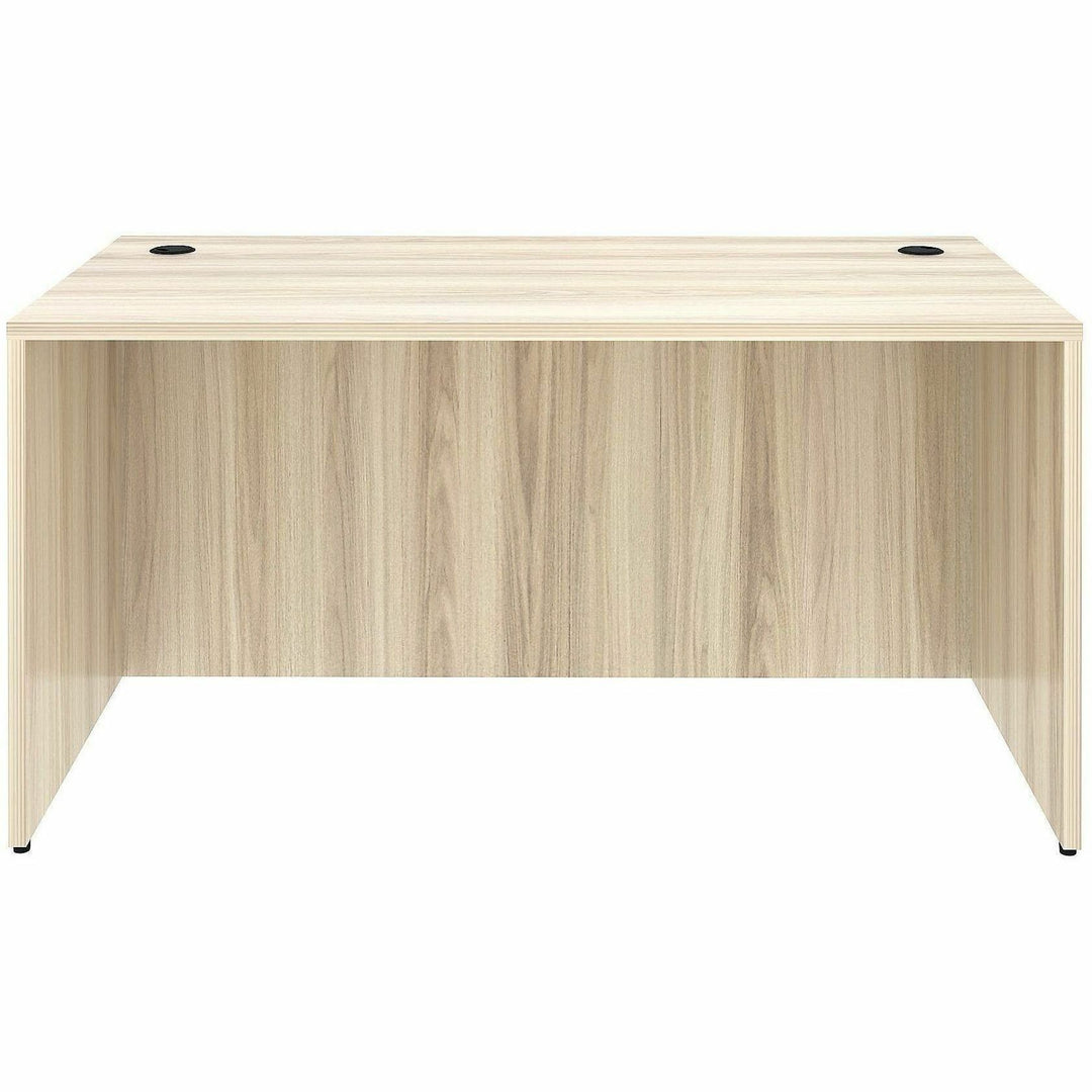 Image of Lorell 66304 Essentials Retangular Desk Shell, Assembly Required, Modern Elm, 1 Each