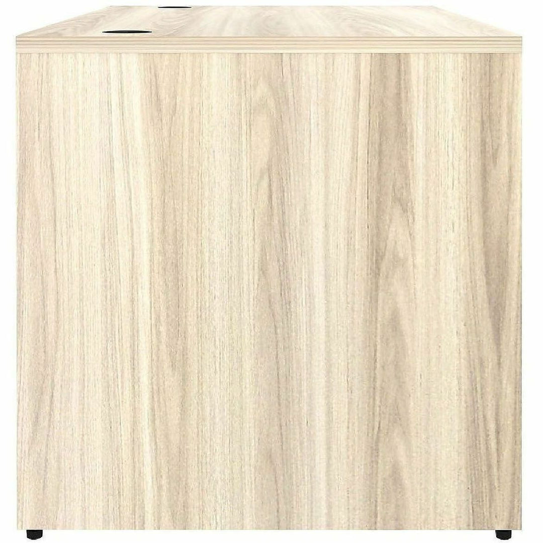 Image of Lorell 66304 Essentials Retangular Desk Shell, Assembly Required, Modern Elm, 1 Each