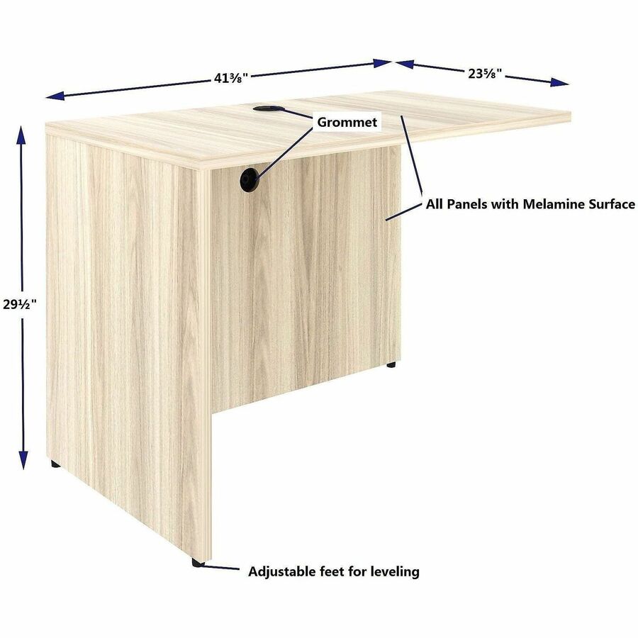 Image of Lorell 66321 Essentials Rectangular Return Shell