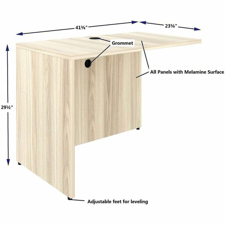 Image of Lorell 66321 Essentials Rectangular Return Shell