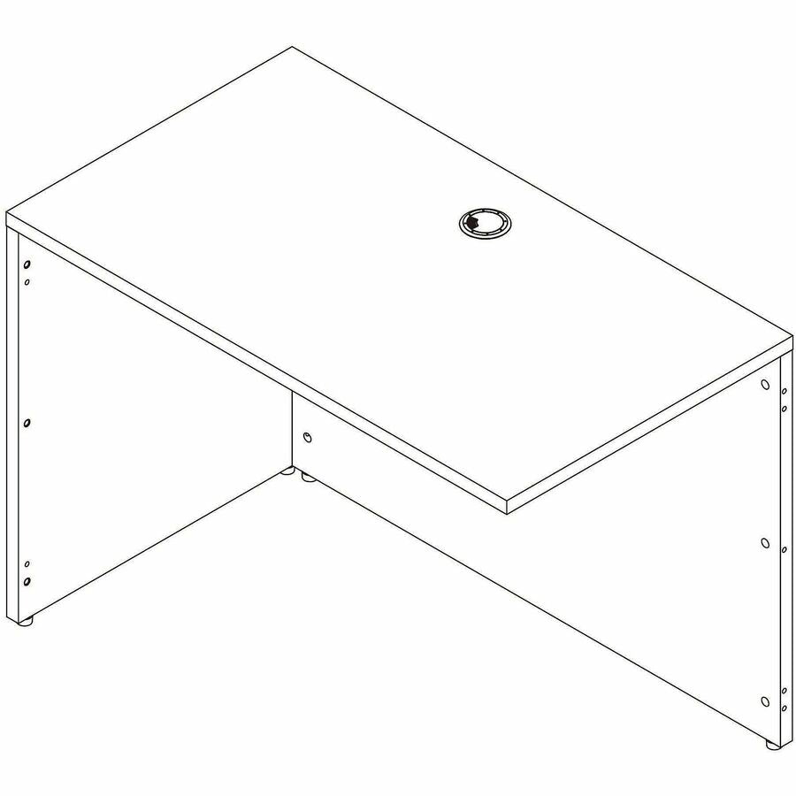 Image of Lorell 66321 Essentials Rectangular Return Shell