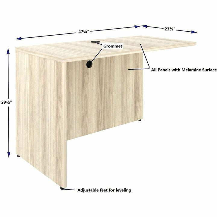 Image of Lorell 66320 Essentials Rectangular Return Shell