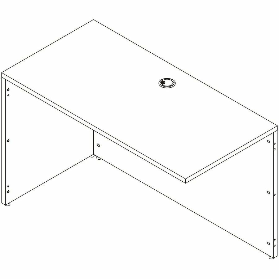Image of Lorell 66320 Essentials Rectangular Return Shell