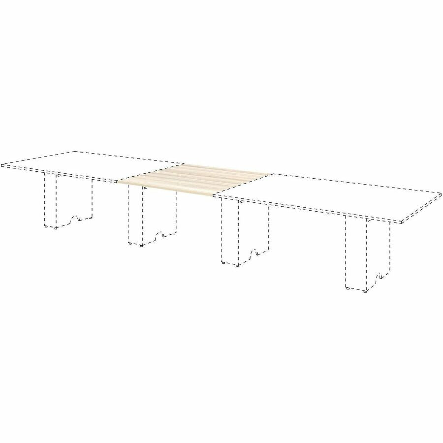 Image of Lorell 16345 Essentials Modular Conference Table Adder Top