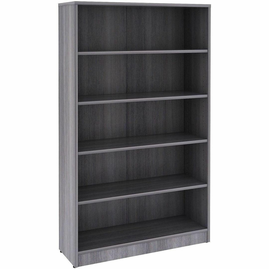 Image of Lorell 69631 Weathered Charcoal Laminate Bookcase