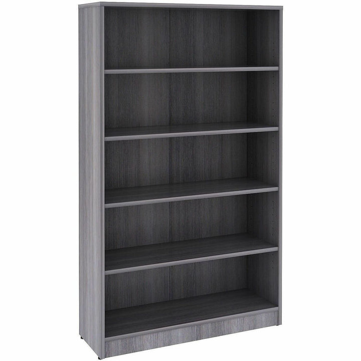 Image of Lorell 69631 Weathered Charcoal Laminate Bookcase