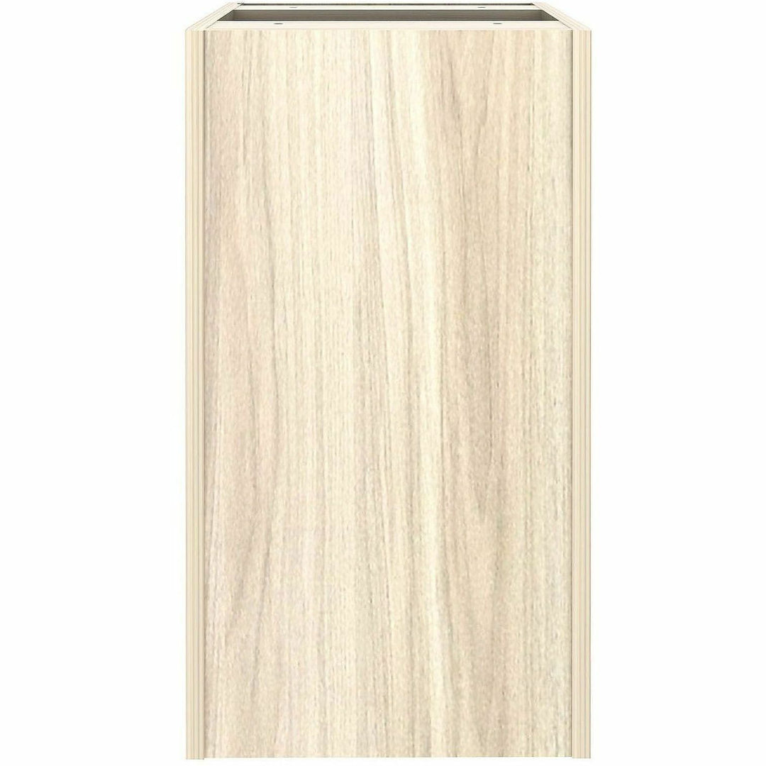 Image of Lorell 66332 Essentials 2-Drawer Fixed Pedestal File Cabinet, for File, Modern Elm, Assembly Required, 1 Each