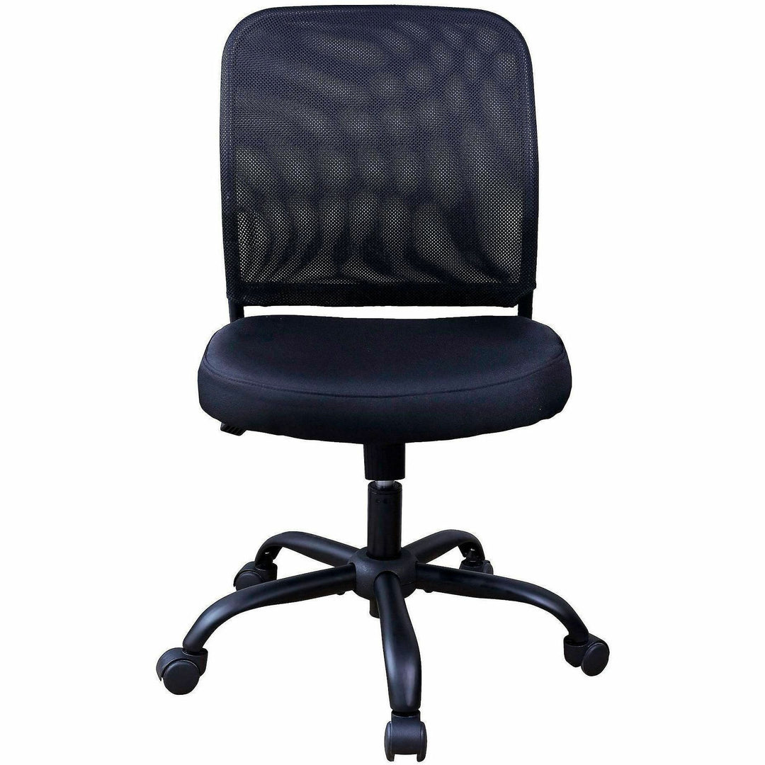 Image of NuSparc FCH302MFNBK Soho Mesh-Back Task Chair, Fabric Seat Material, Mesh Back Material, Metal Frame Material, Black, 1 Each